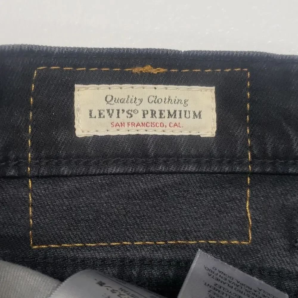 Levi's 510 Premium Denim Jeans Mens Size 38 x 30 Washed Black